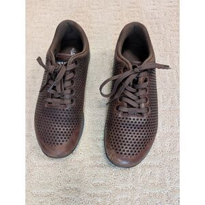 Nobull Shoes Men 8.5 Women 10 Brown Leather Trainers Crossfit Workout